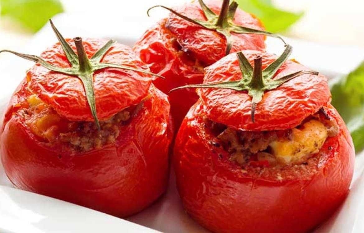 tomate/poivron farcie